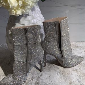 Steve Madden Winona Rhinestone Mid-Calf Booties